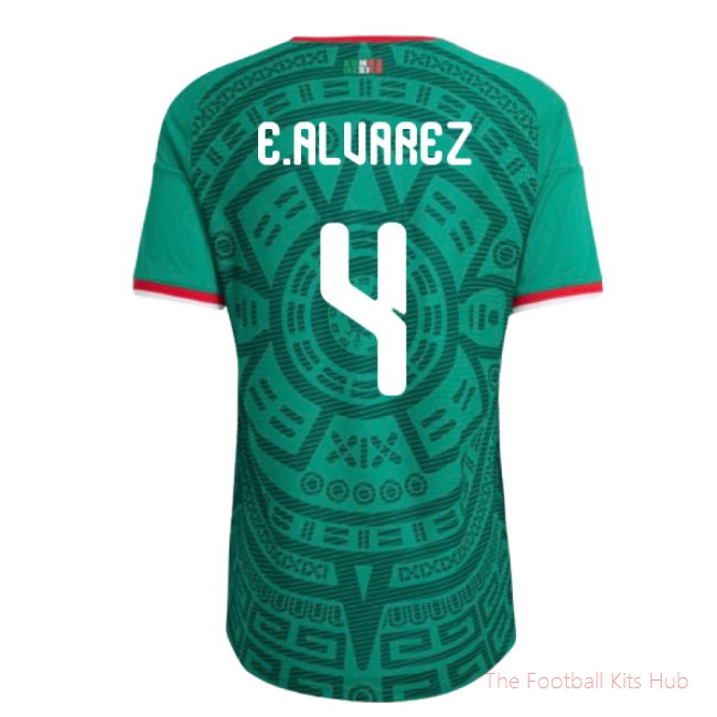 [SD] 2026/27 Mexico Authentic Home Shirt (E.Alvarez 4)