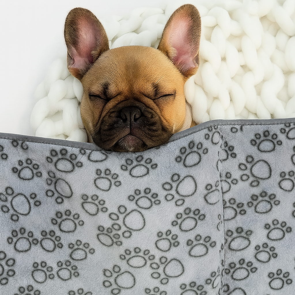 Everyday Blankie French Bulldog Blanket – Soft Fluffy Calming Washabl...