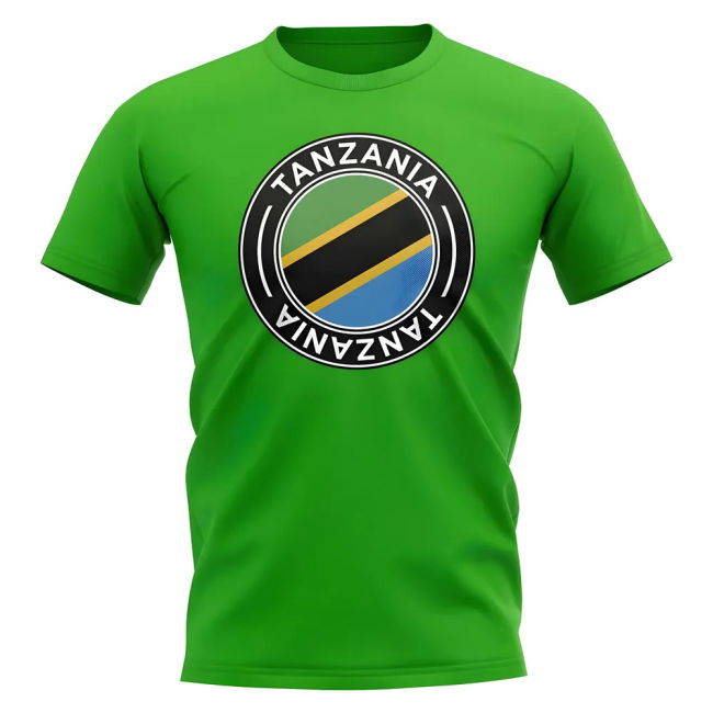 Elite Pro-Grade Tanzania Football Badge T-Shirt (Green)