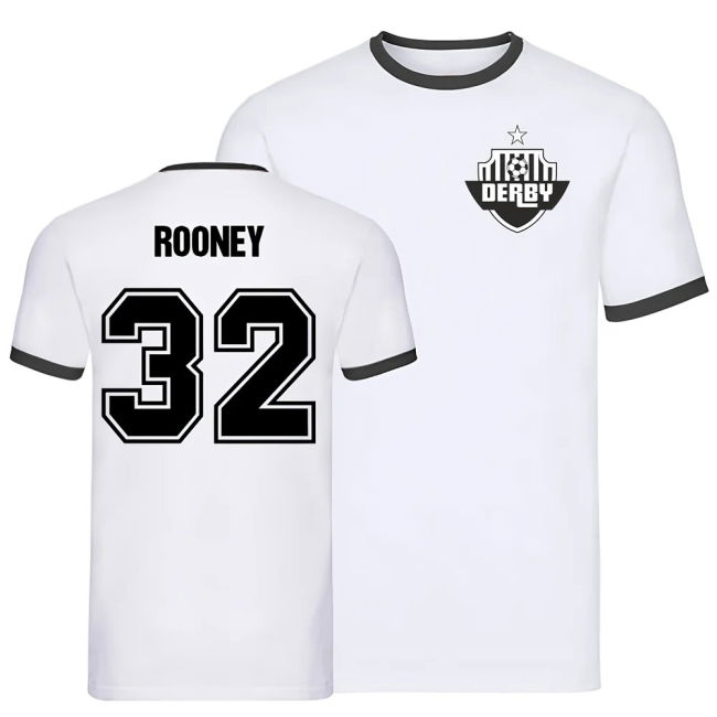 Wayne Rooney Derby Ringer T-Shirt - white (Men