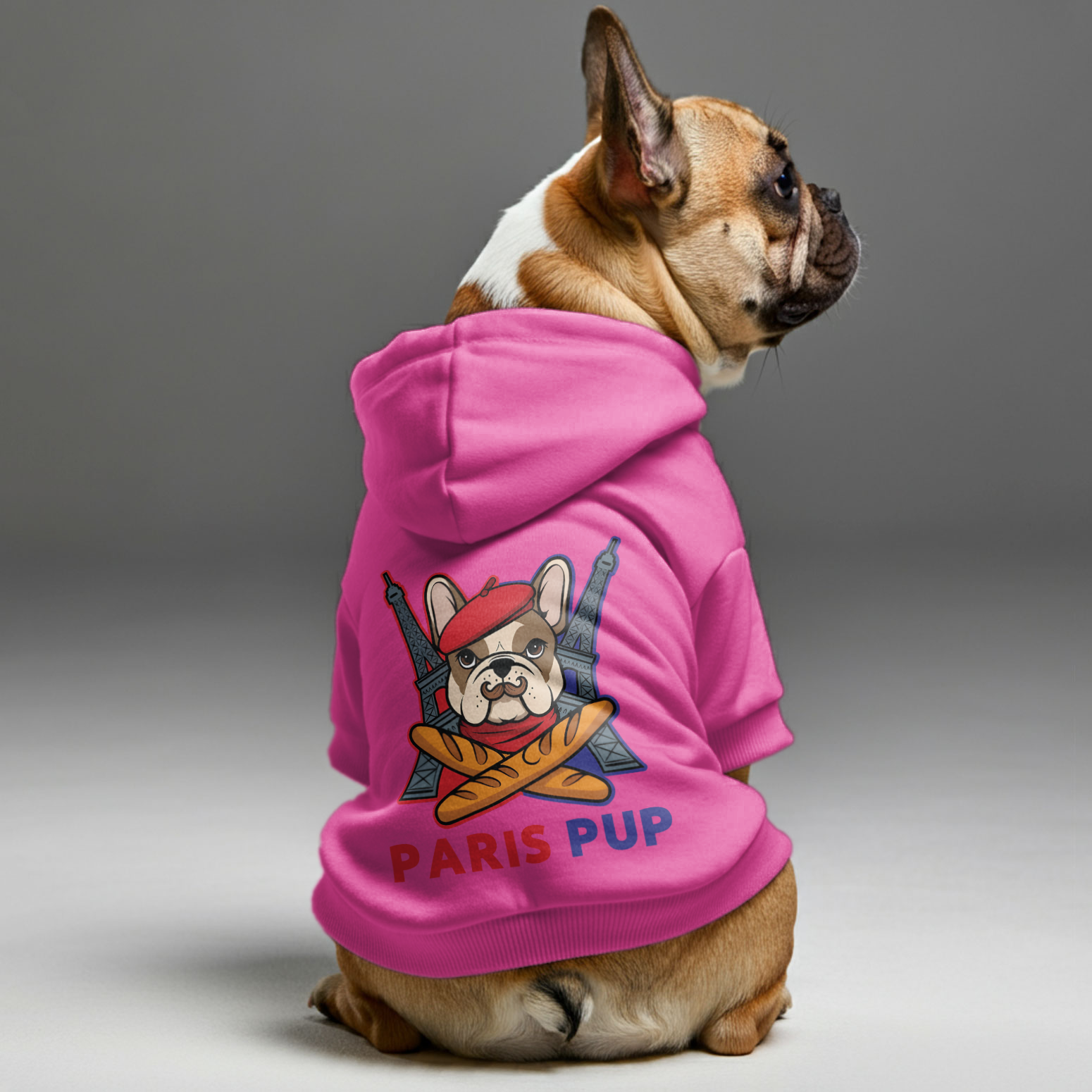 Paris Pup - Trendy Personalized French Bulldog Hoodies With Funny Quotes – Stylish, Cozy, And Premium 100% Cotton Indoor Comfort