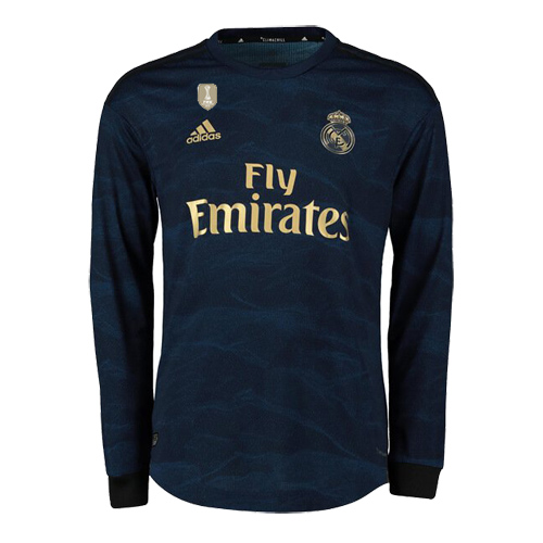 Advanced Fabric Real Madrid Away 2019-20 Navy Long Sleeve Soccer