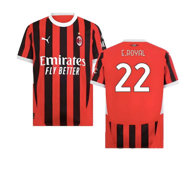 Rossoneri Home Jersey Royal 2 #2 New Season Affordable Stylish (v5)