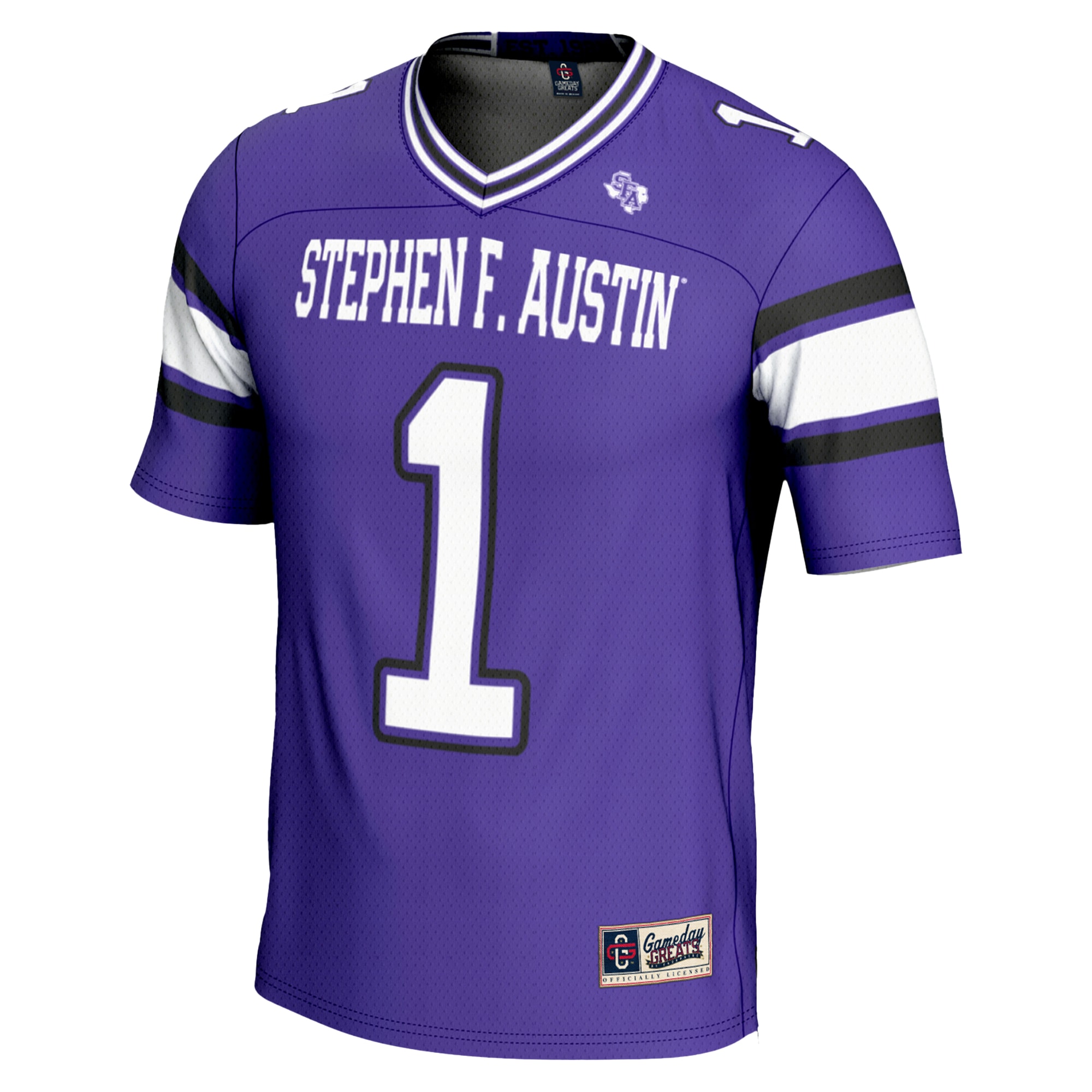 #1 Stephen F Austin Lumberjacks GameDay Greats Endzone 26/27 Football Jersey - Purple