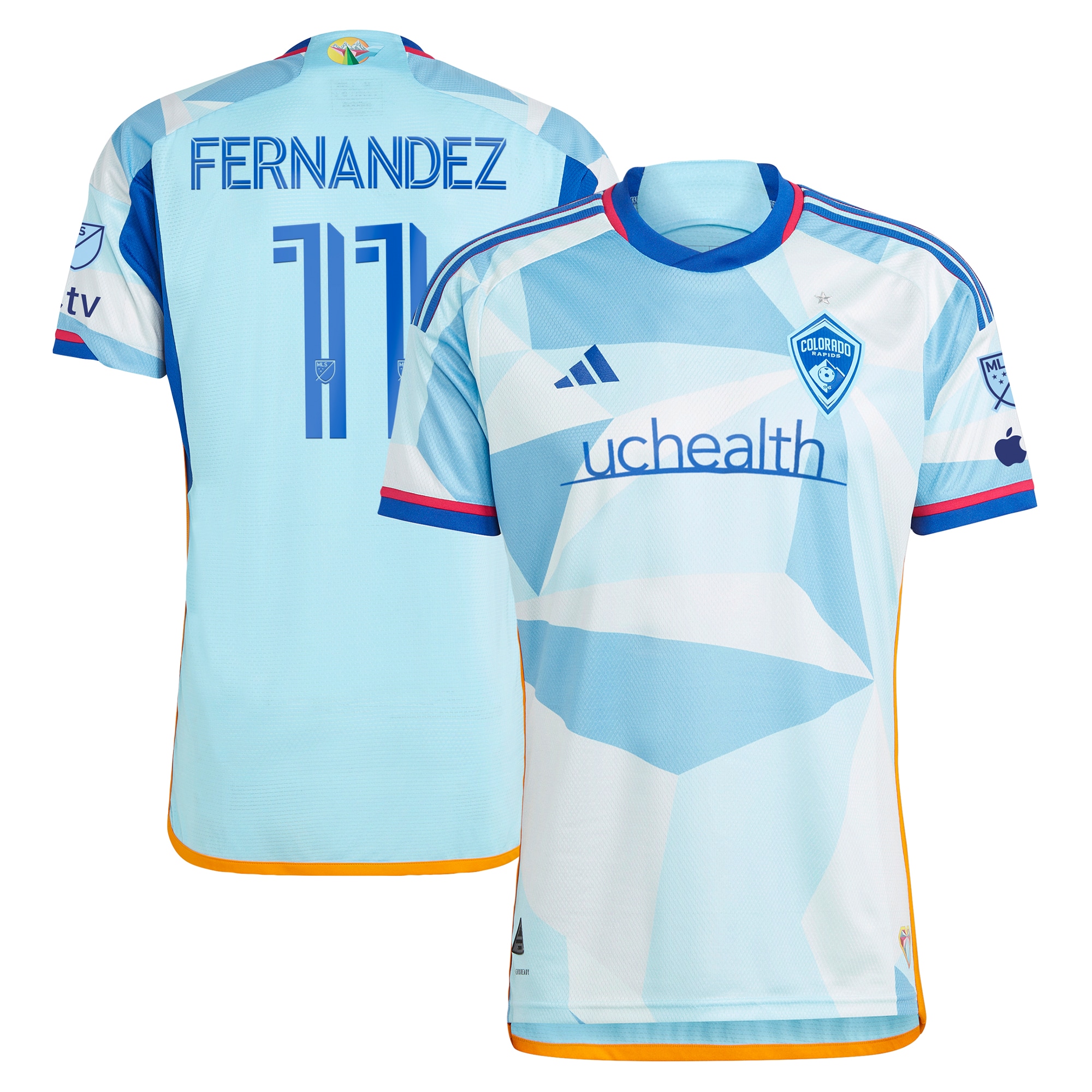 [JED] Omir Fernandez Colorado Rapids 2024 New Day Kit Authentic Player Jersey - Light Blue