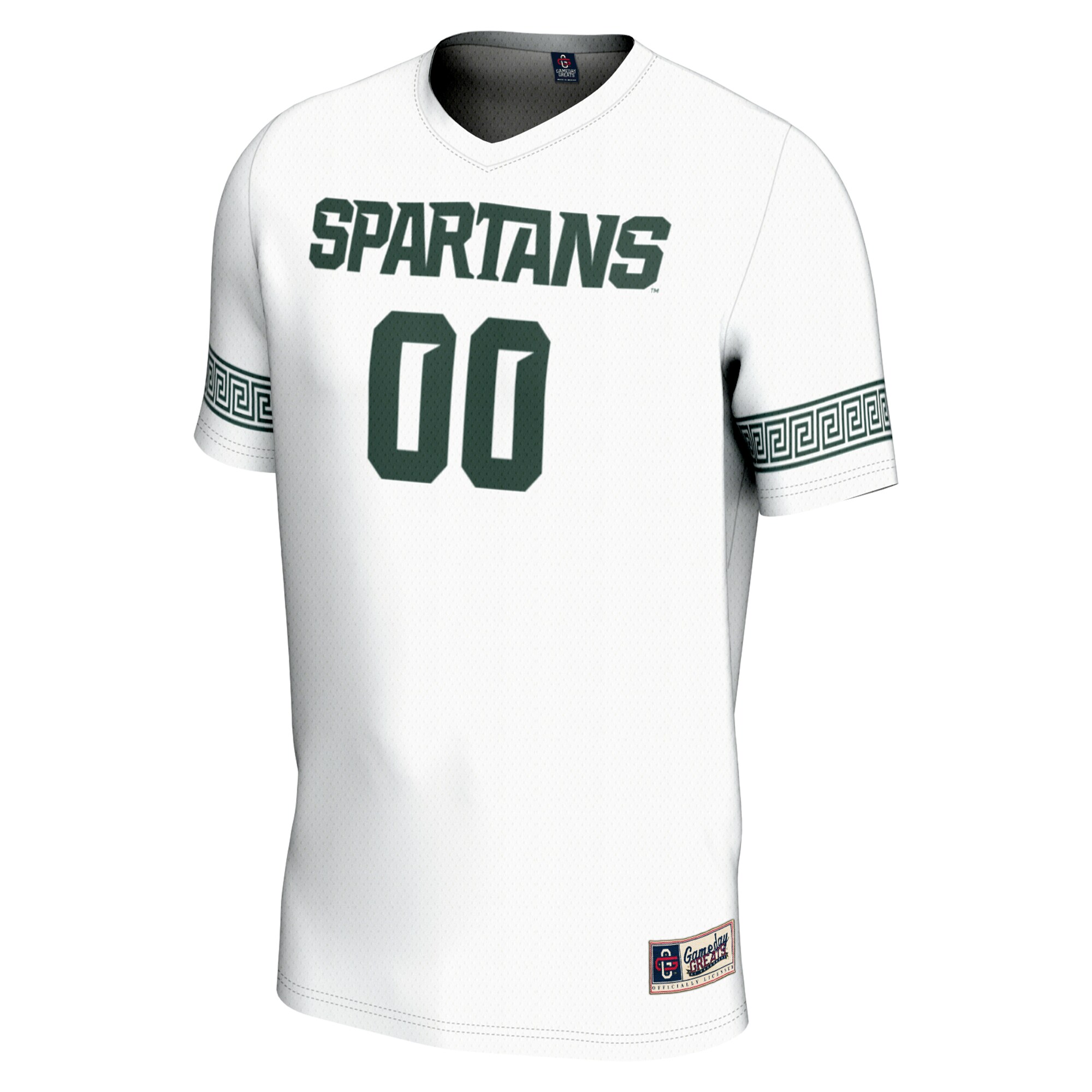 [SJH] Michigan State Spartans GameDay Greats Youth NIL Pick-A-Player Lightweight Soccer Jersey - White