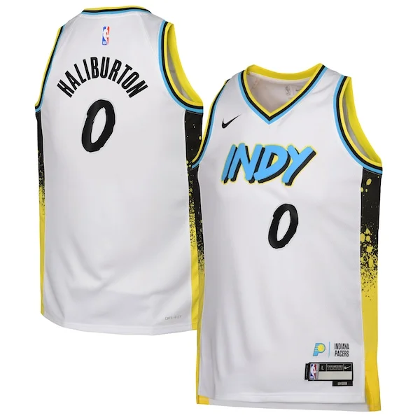 Tyrese Haliburton IND Swingman Jersey - stylish premium - White