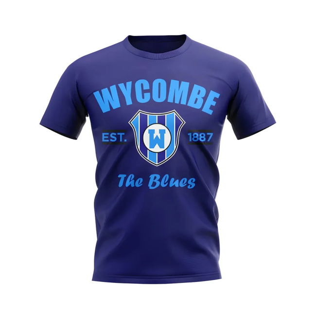 Wycombe Established Football T-Shirt (Navy) | Timeless Design