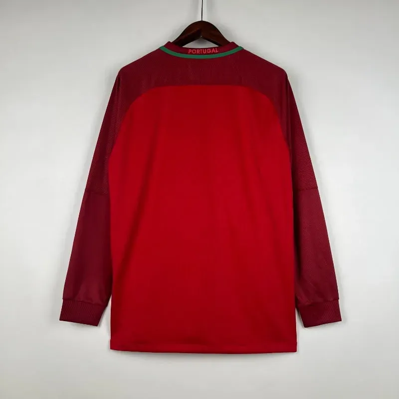 Cheap 2016-2017 Long Sleeve Portugal Jersey retro kit