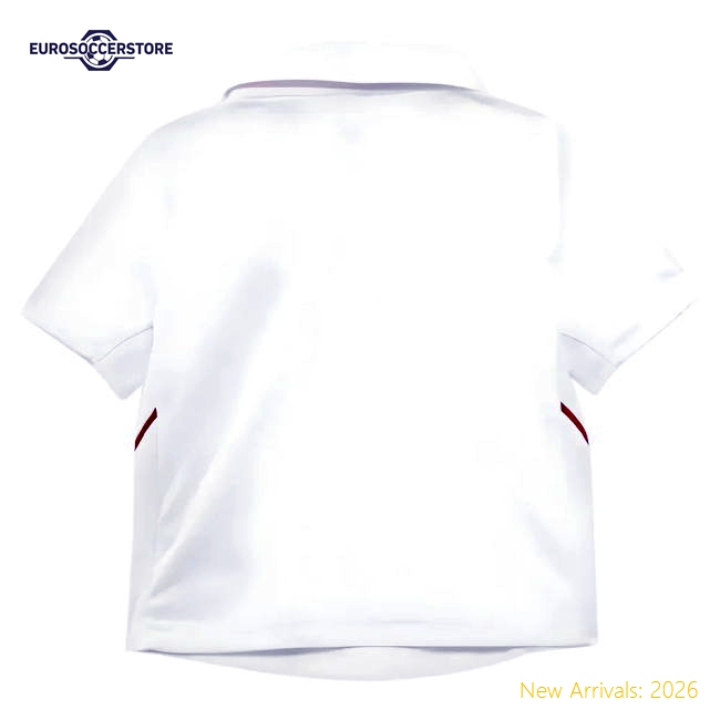 2025-2026 England Cricket ECB Test Replica SS Shirt (White) - Infant