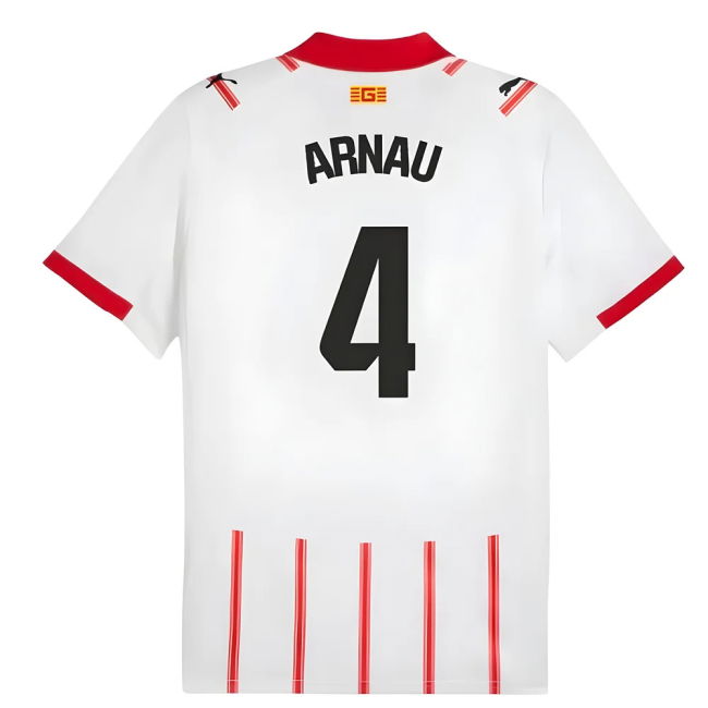 2025-2026 Girona Home Shirt (Arnau 4) | Durable | Lightweight