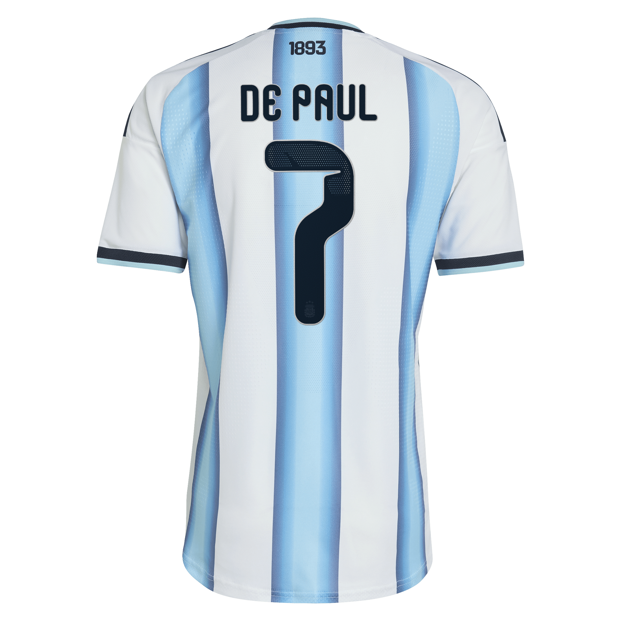 [SJH] Rodrigo De Paul Argentina National Team 2026 Home Authentic Jersey - White