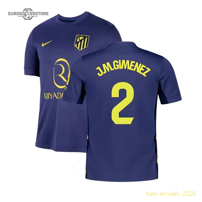 2025-2026 Atletico Madrid Away Jersey (jmgimenez 2) - Cost-effective