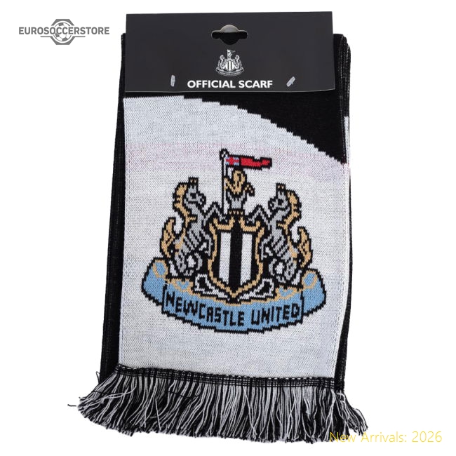 Newcastle United Fc Diagonal Scarf Supporter Version Fan Edition