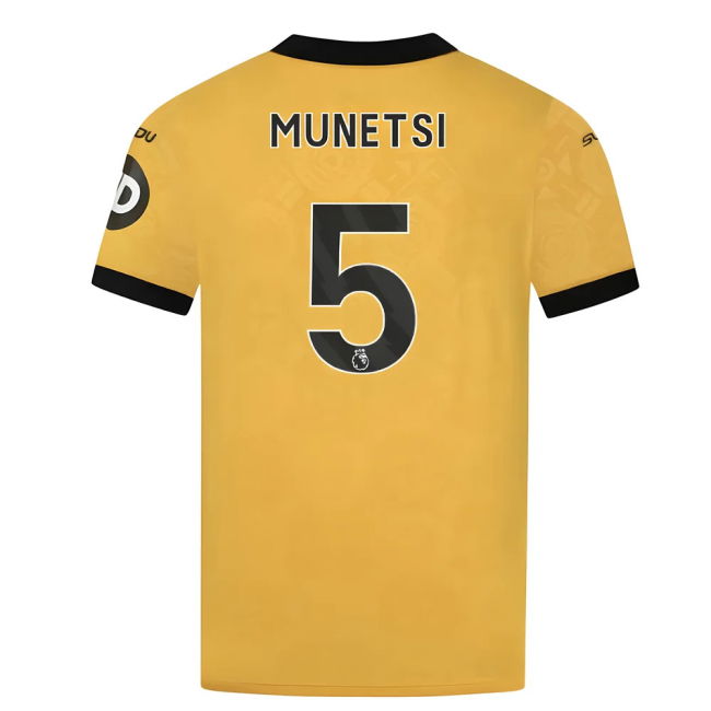 Professional Grade Wolves Wolves Home Shirt Munetsi #5 2025-2026 C...