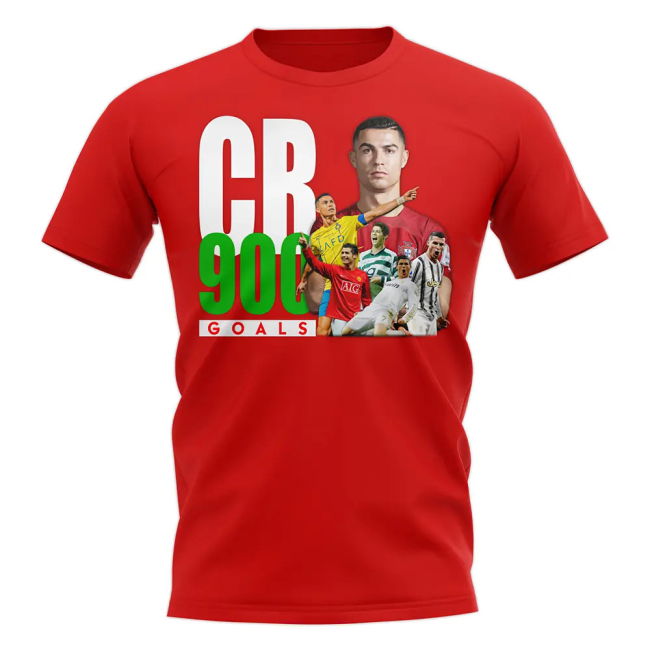 Cristiano Ronaldo 900 Goals T-Shirt (Red) Holland Official