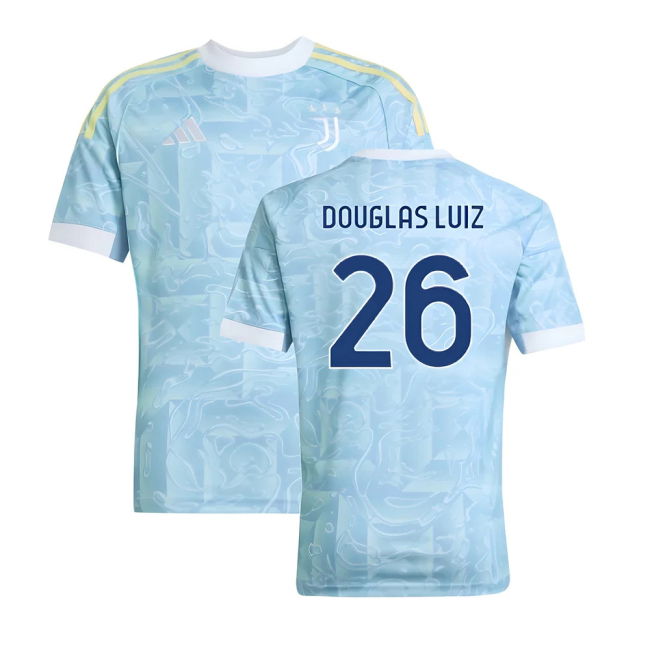 Match Worn Style Juventus Away Pro Shirt 2025-2026 (Douglas 26) (Kids)