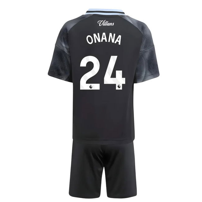 Aston Villa 2025-20 Away Jersey Onana #24 L M S