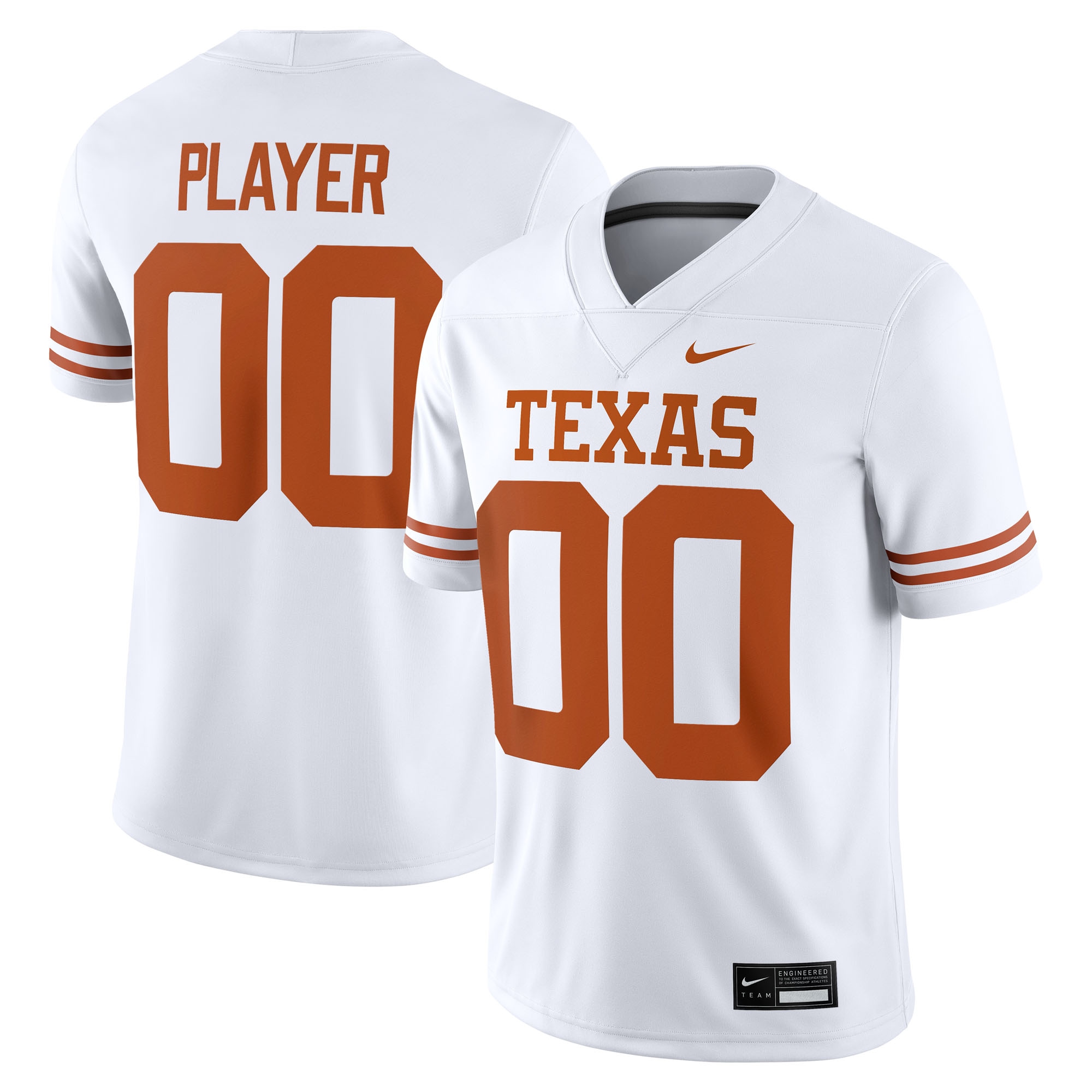 [DDG] Youth Texas Longhorns NIL Pick-A-Player Game Jersey - White
