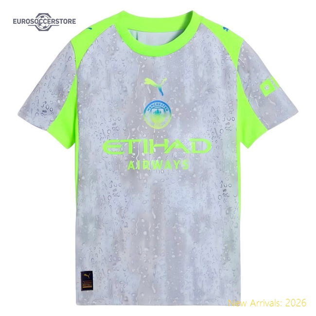 Man City Kids High-quality Jersey Drycell Stretchy Drycell