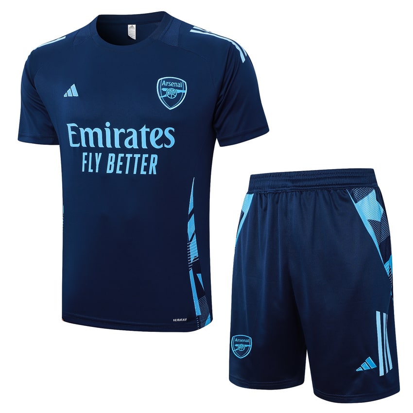 Arsenal 2024 2025 Blue Jersey Shorts Set