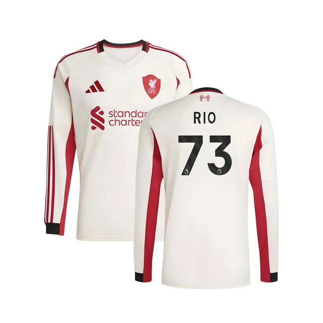 2025-20 Liverpool Nike Away Football Jersey Rio 73 L S