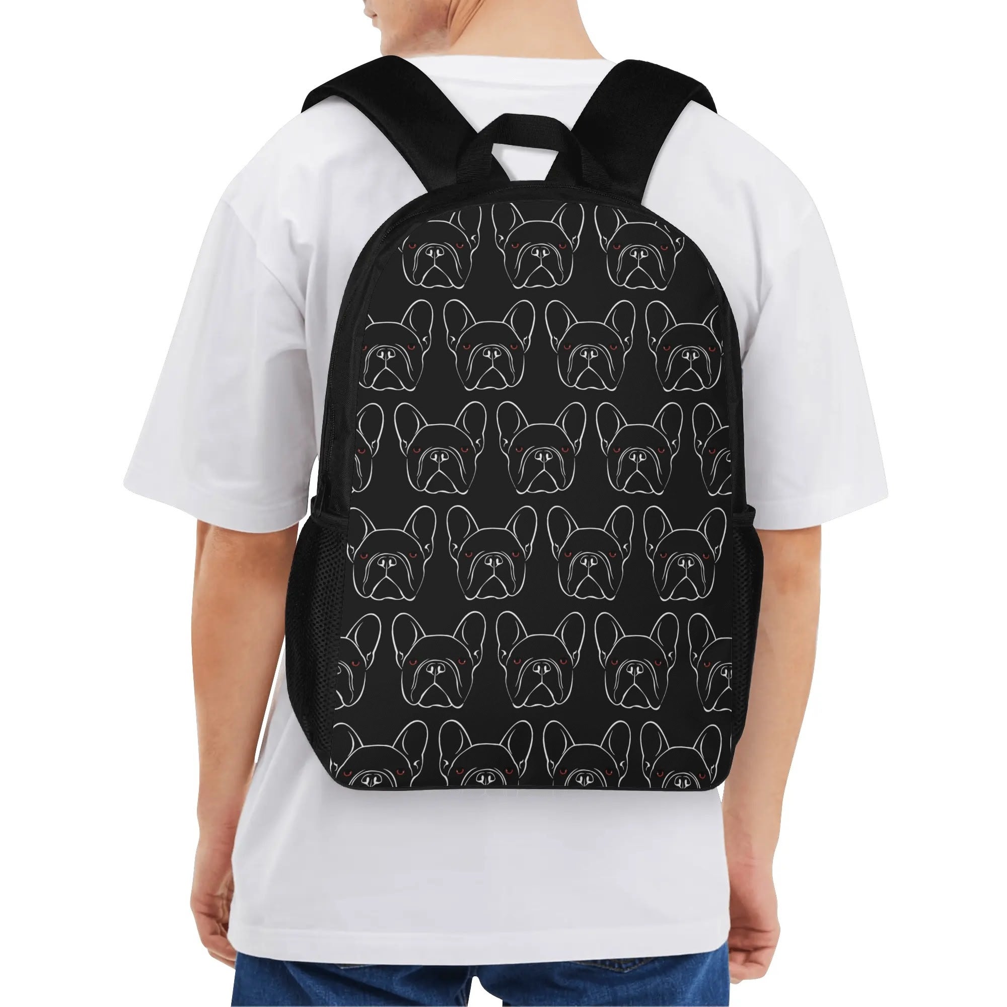 French Bulldog Henry 17 Inch Backpack Frenchie Pet Item