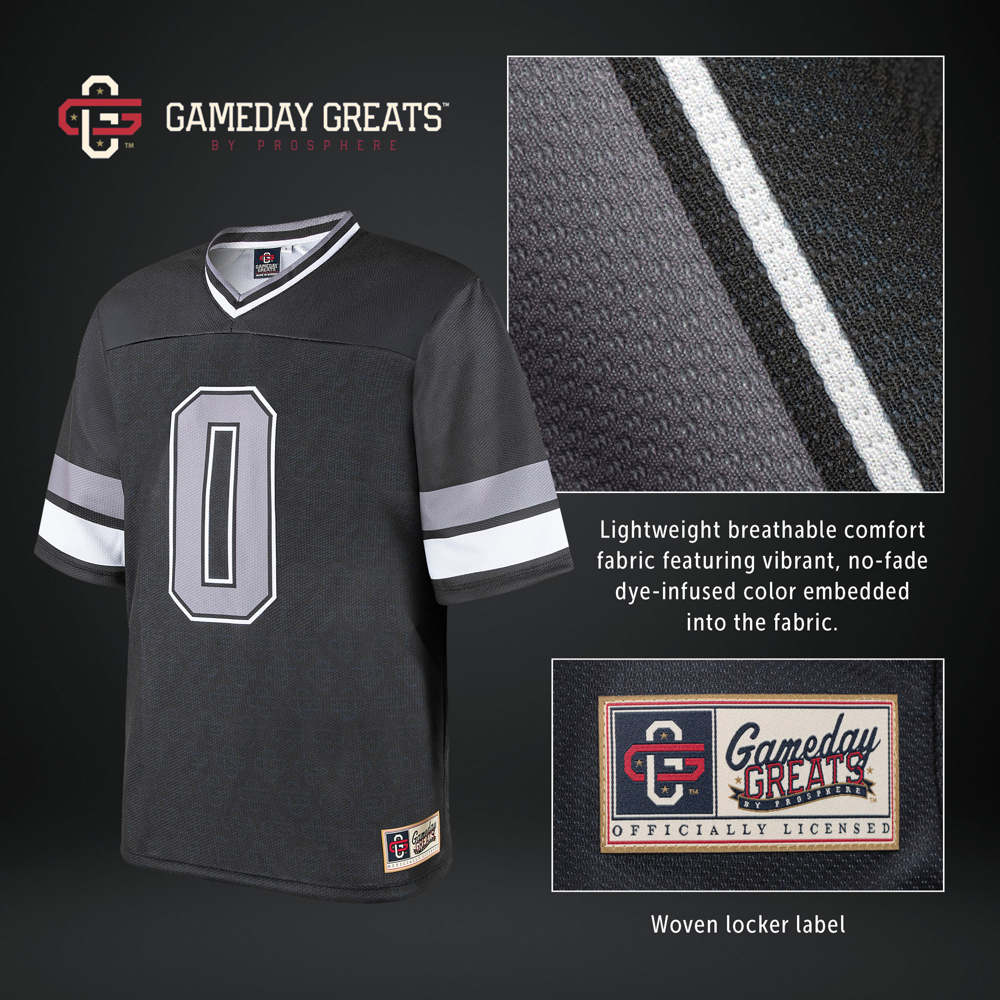 [NJP] Arizona Wildcats GameDay Greats Unisex Lightweight Collegiate Baseball Fashion Jersey - Red