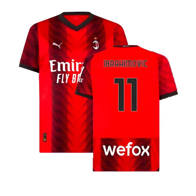 Official Ac Milan 2023-2024 Home - Match Day - Serie A - Italian