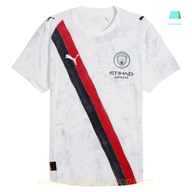 2025-2026 KIDSUPER x Manchester City CWC Authentic Shirt (White) (Haaland 9)