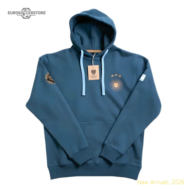 Argentina National Teams Retro Football Hoodie El Sol (Navy)