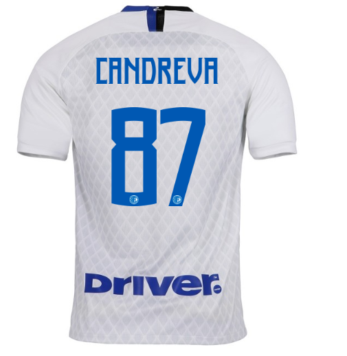 18-19 Inter Milan Antonio Candreva 87 Away Soccer Jersey Shirt -
