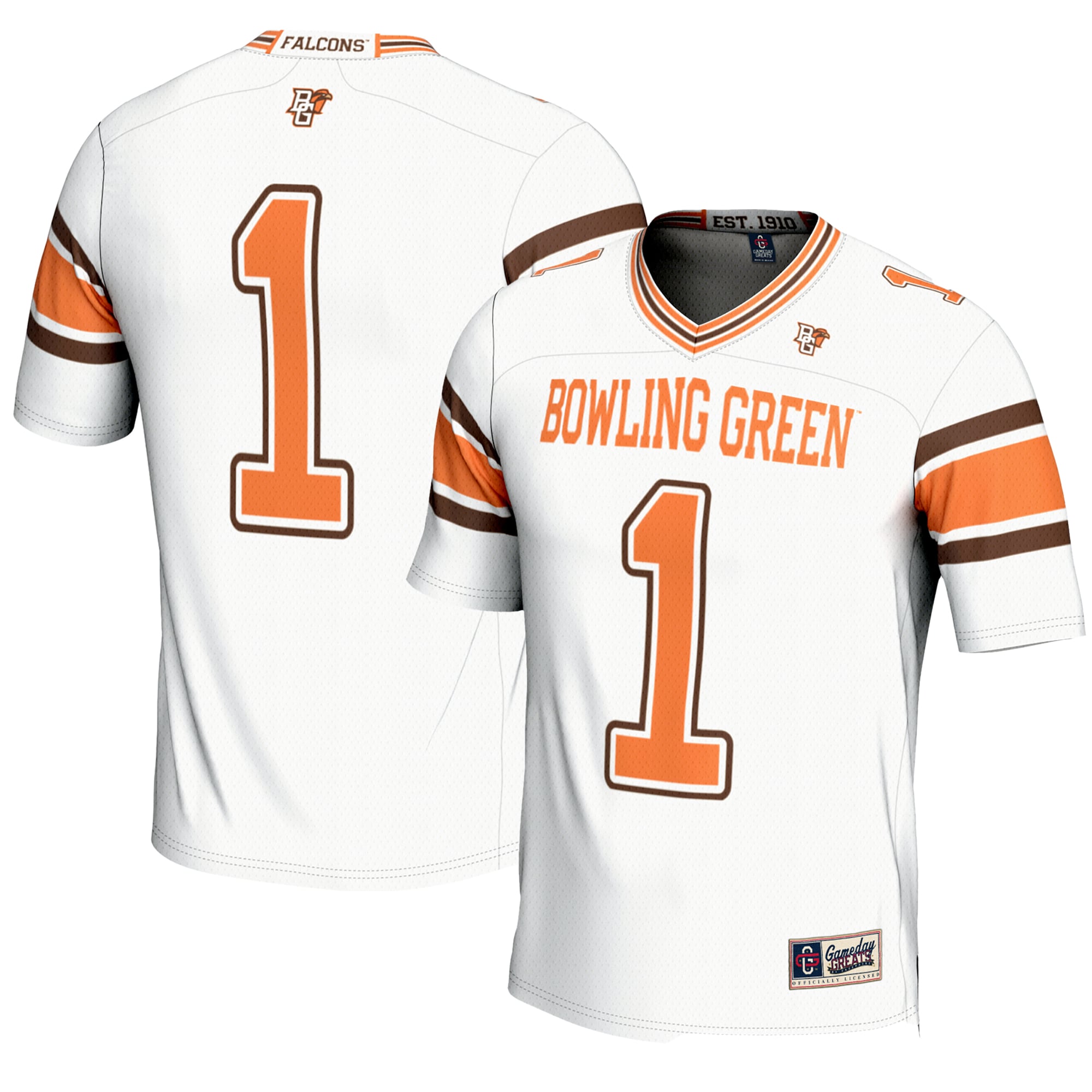 #1 Bowling Green St. Falcons GameDay Greats Endzone 26/27 Football Jersey - White