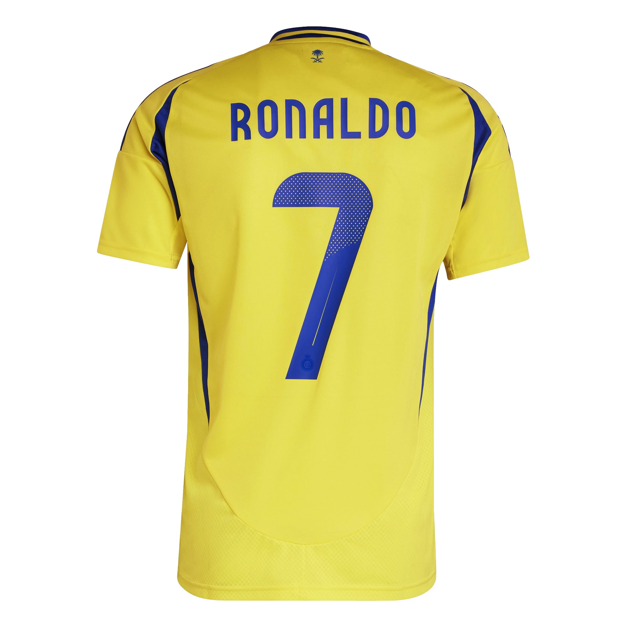 Buy Cristiano Ronaldo Al Nassr Home Soccer Jersey 24/25 Imact Yellow Royal Blue