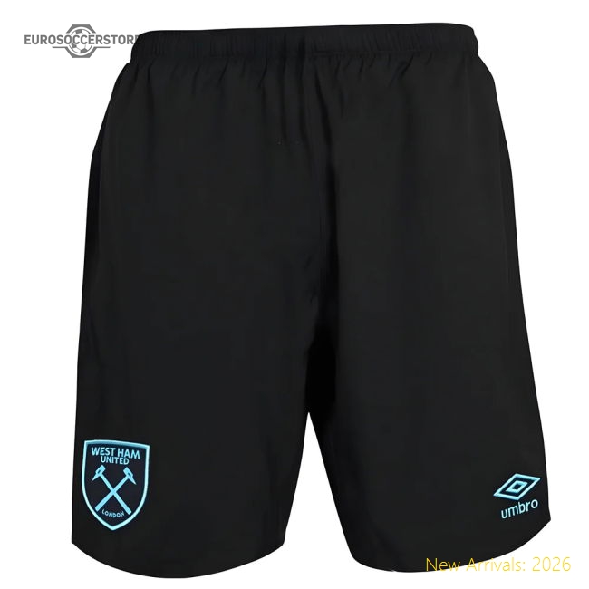 Exceptional 2017-2018 West Ham Away Football Shorts (kids)