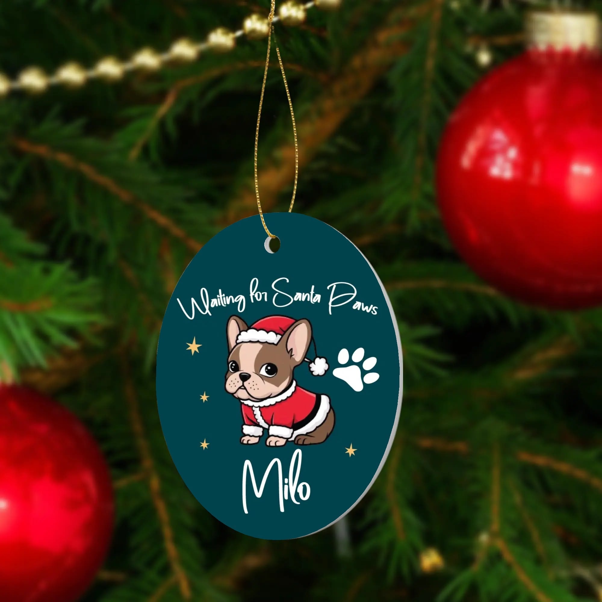 Minimal-Aesthetic Personalized Ornaments For Frenchie Lovers With You...