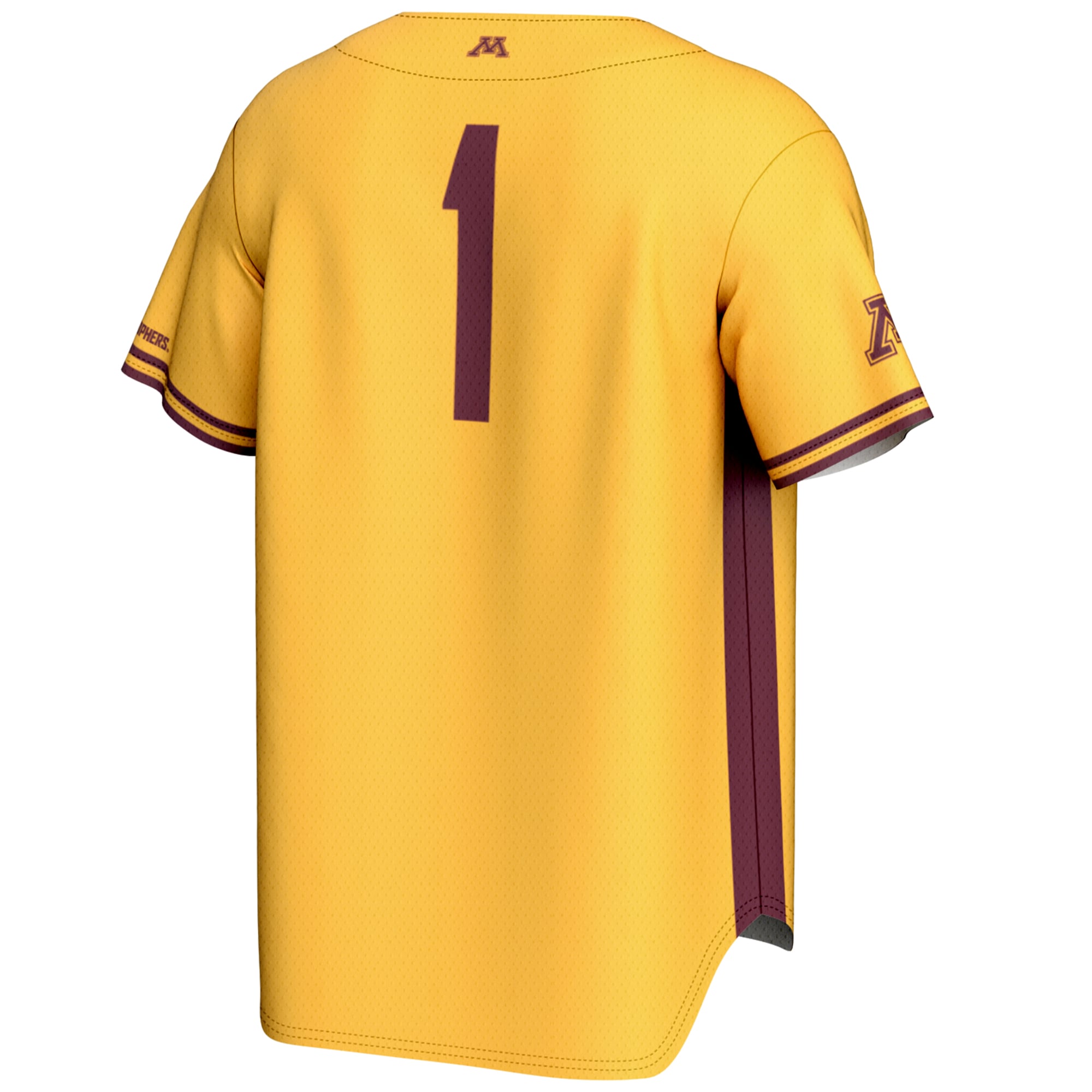 [NJP] Minnesota Golden Gophers GameDay Greats Youth Baseball Jersey Lightweight- - Gold