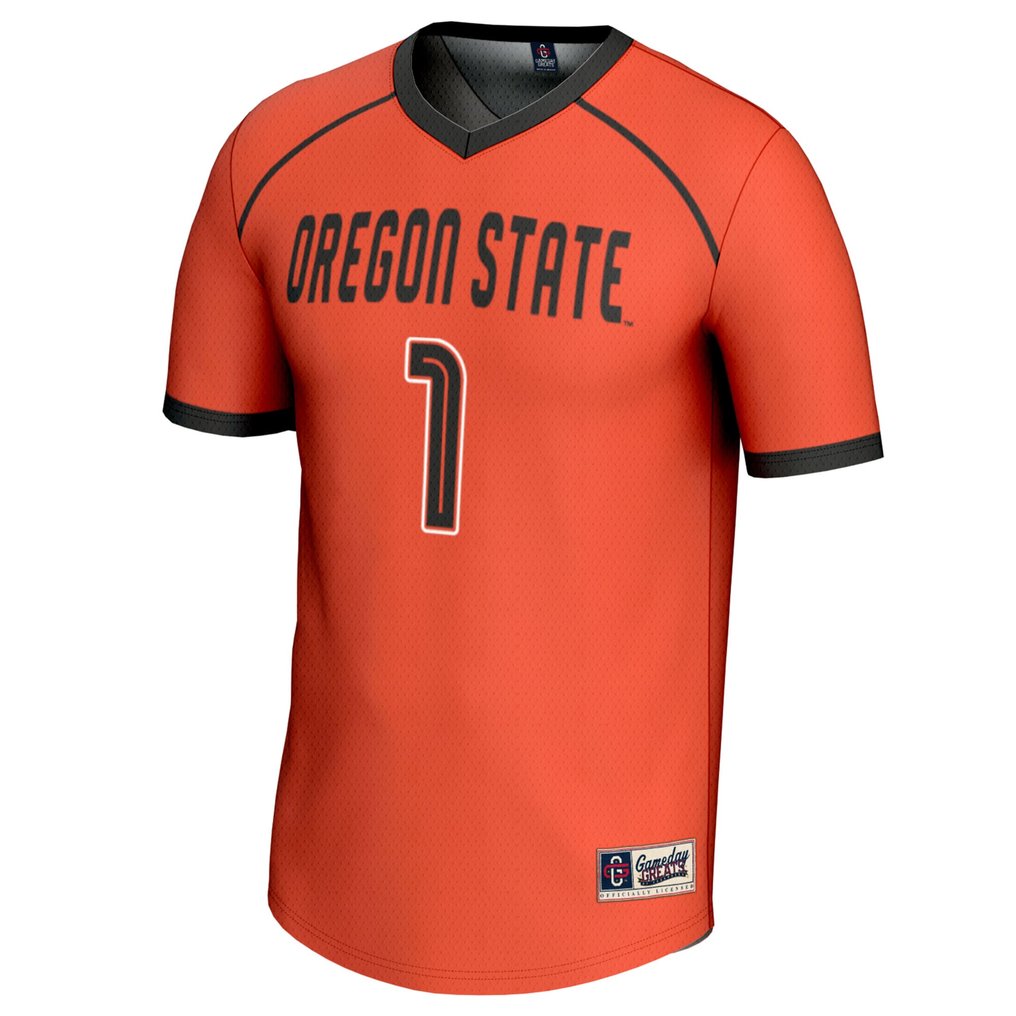 #1 Oregon State Beavers GameDay Greats Unisex Women's Lacrosse Fashion Jersey - Orange