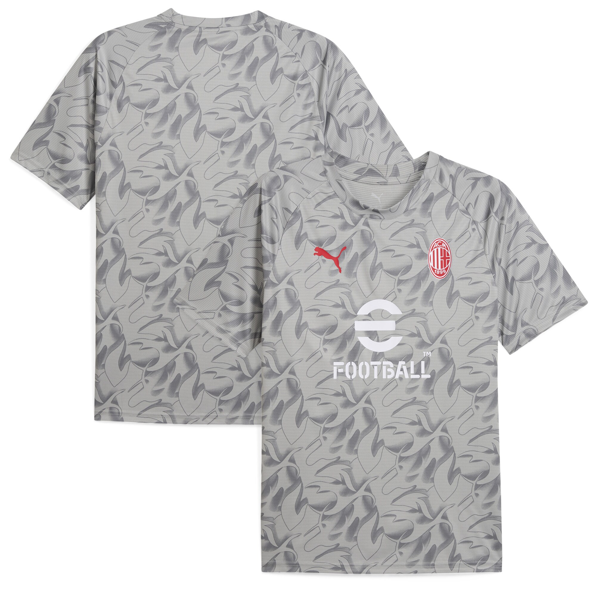 [SJH] AC Milan 2025/26 Pre-Match Training Jersey - Gray