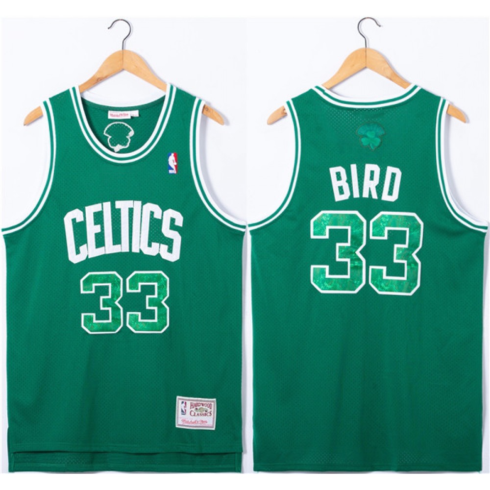 Elite Boston Celtics 33 Green Jersey - Basketball Fan Gear
