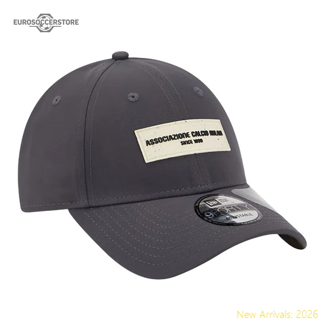 Official 2023-2024 Ac Milan Repreve 9Forty Adjustable Cap (Dark Grey)