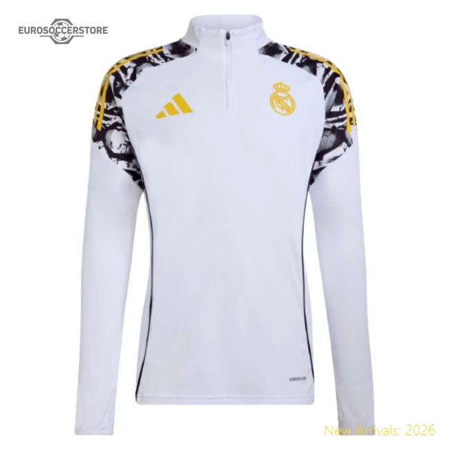 High-Quality 2025-2026 Real Madrid Avengers Training Top (White)