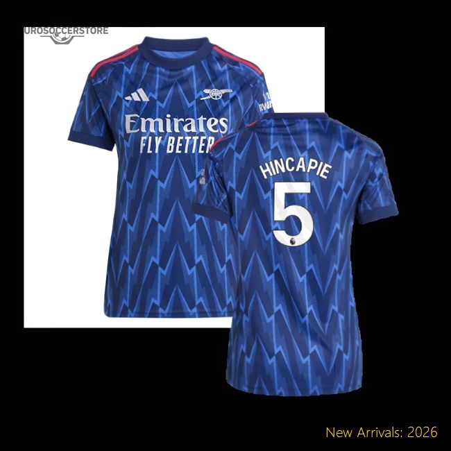 Arsenal Womens Hincapie Premium Jersey Performance Fabric Flattering