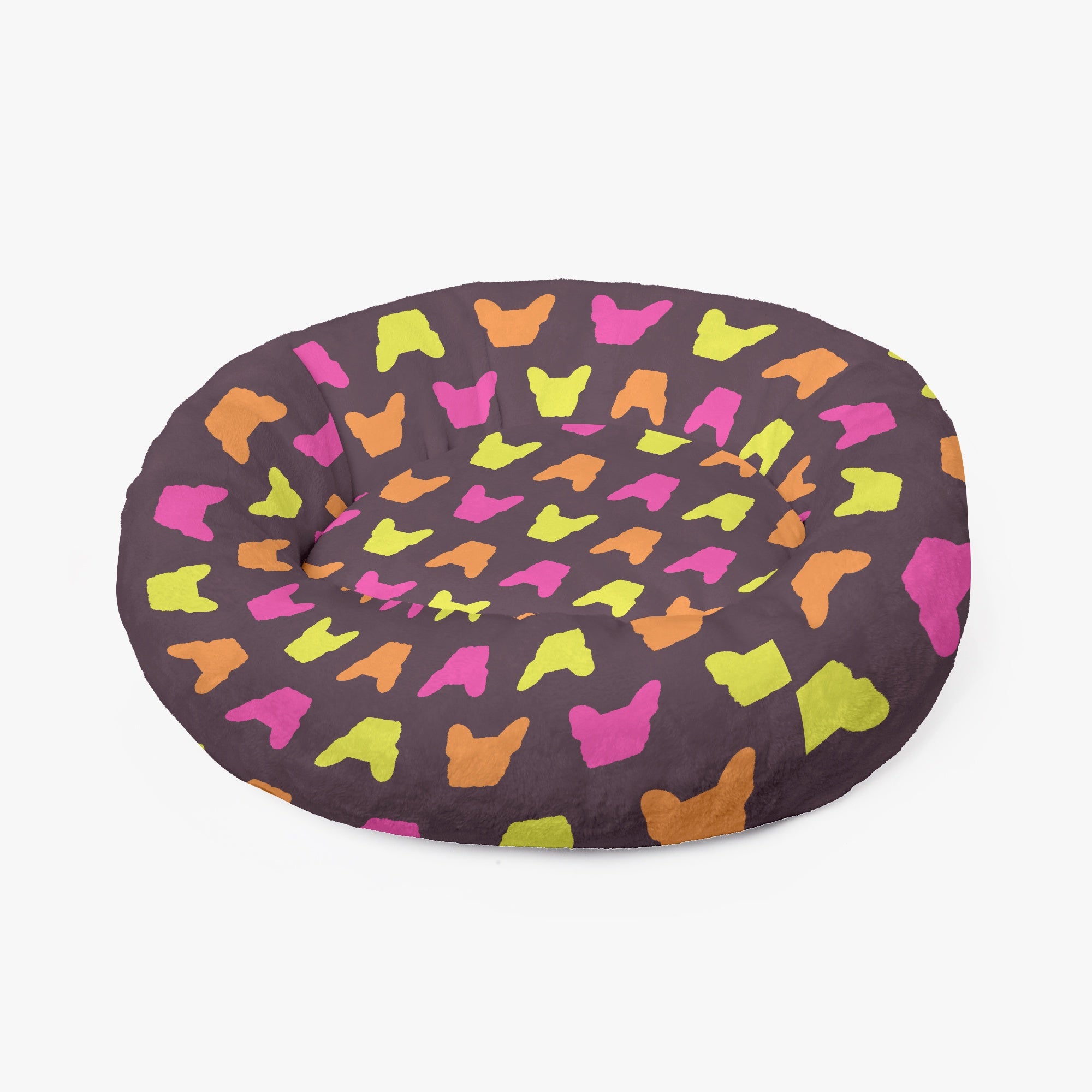 Maverick - Cloud-Comfort Frenchie Bed | Anti-Anxiety French Bulldog Donut Bed
