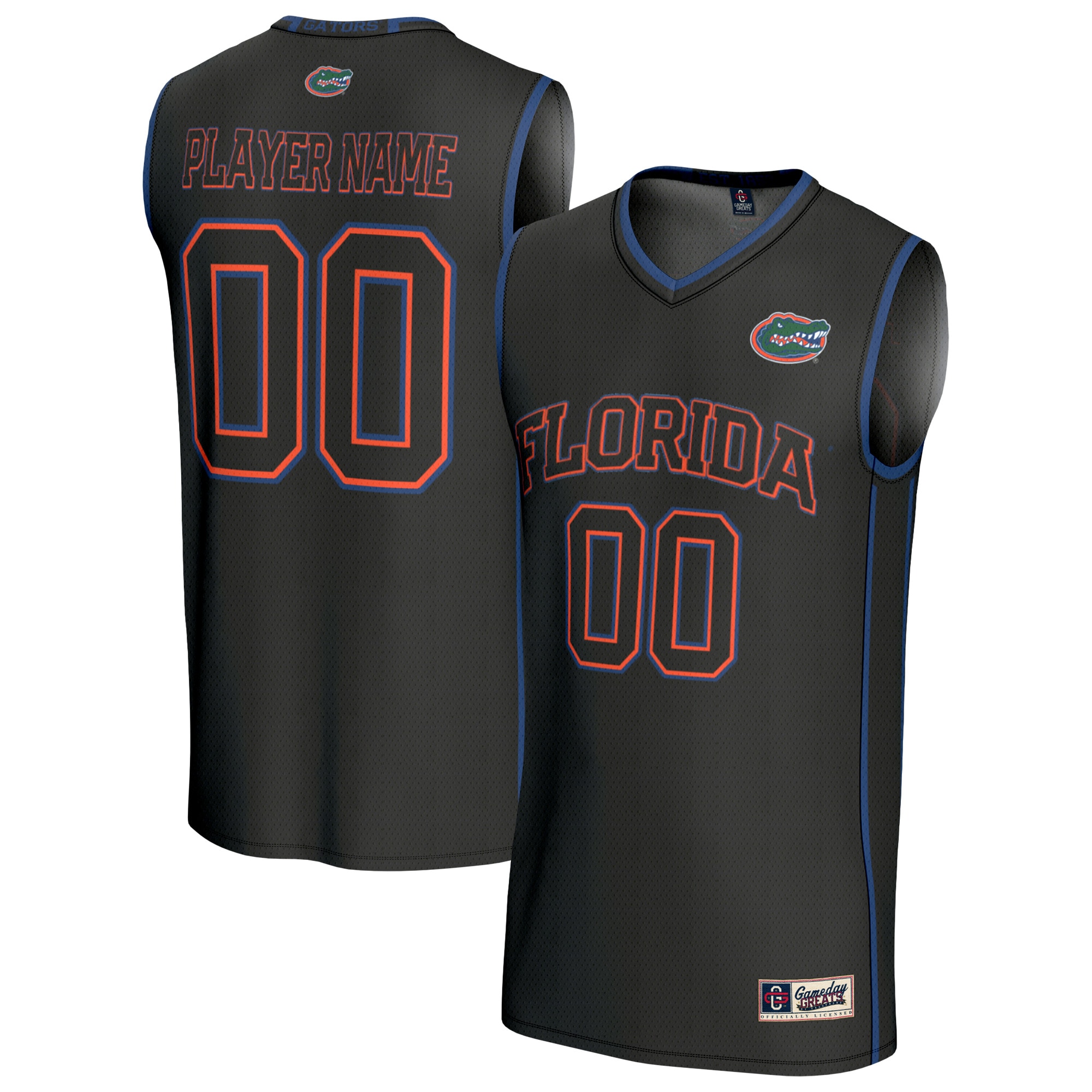 [NJP] Florida Gators GameDay Greats Unisex Lightweight Collegiate Women's Basketball NIL Pick-A-Player Fashion Jersey - Black