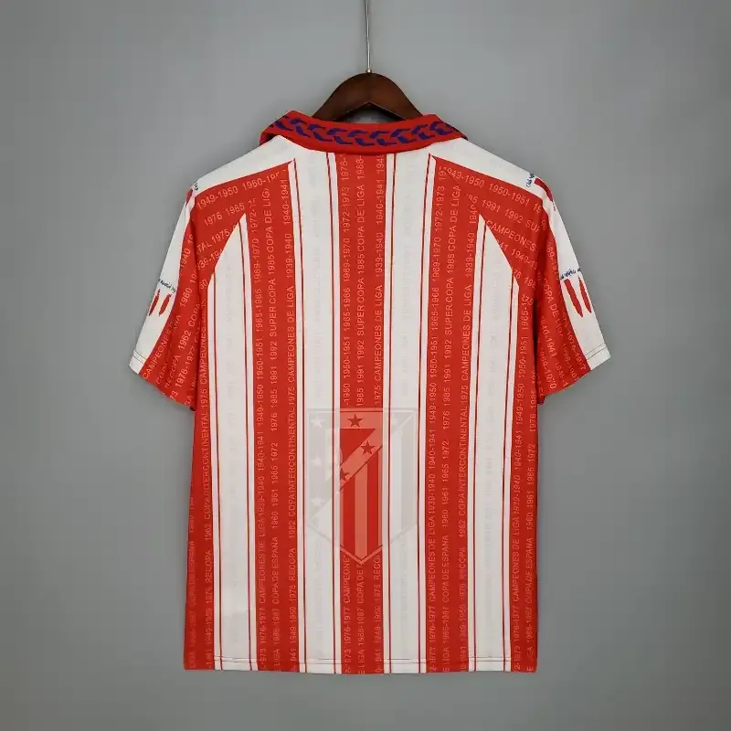 Cheap 1995-1996 Atletico Madrid Jersey retro kit