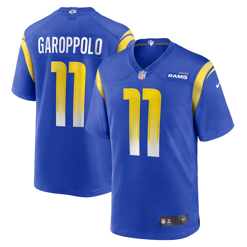 None Jimmy Garoppolo MVP Candidate LA Rams Authentic Jersey for NFL Fa
