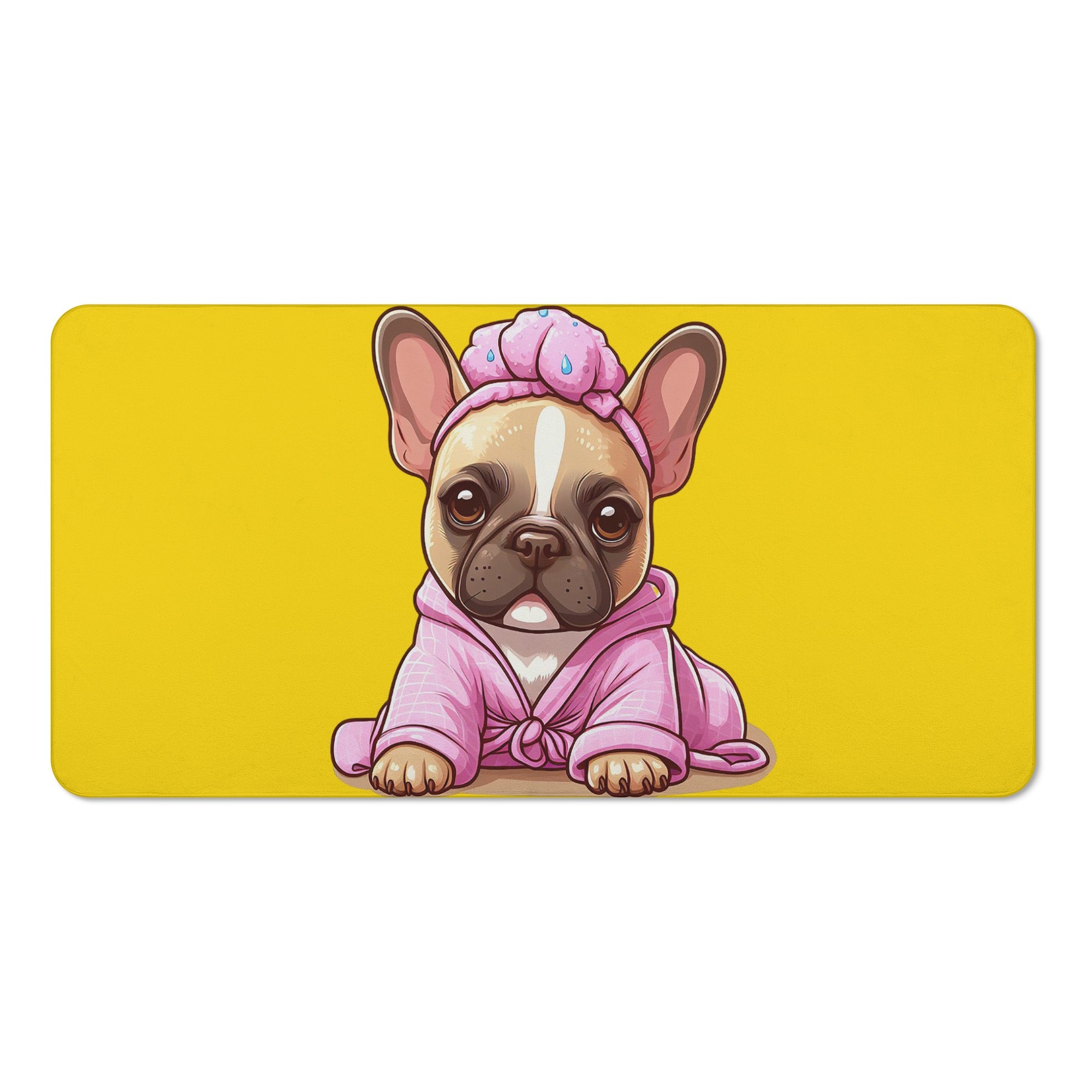 French Bulldog Ginger Bath Towel Cute Frenchie Essential