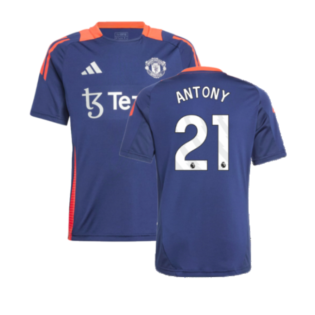 Man Utd 2024-20 Training Football Kit Antony 21 M S Kids