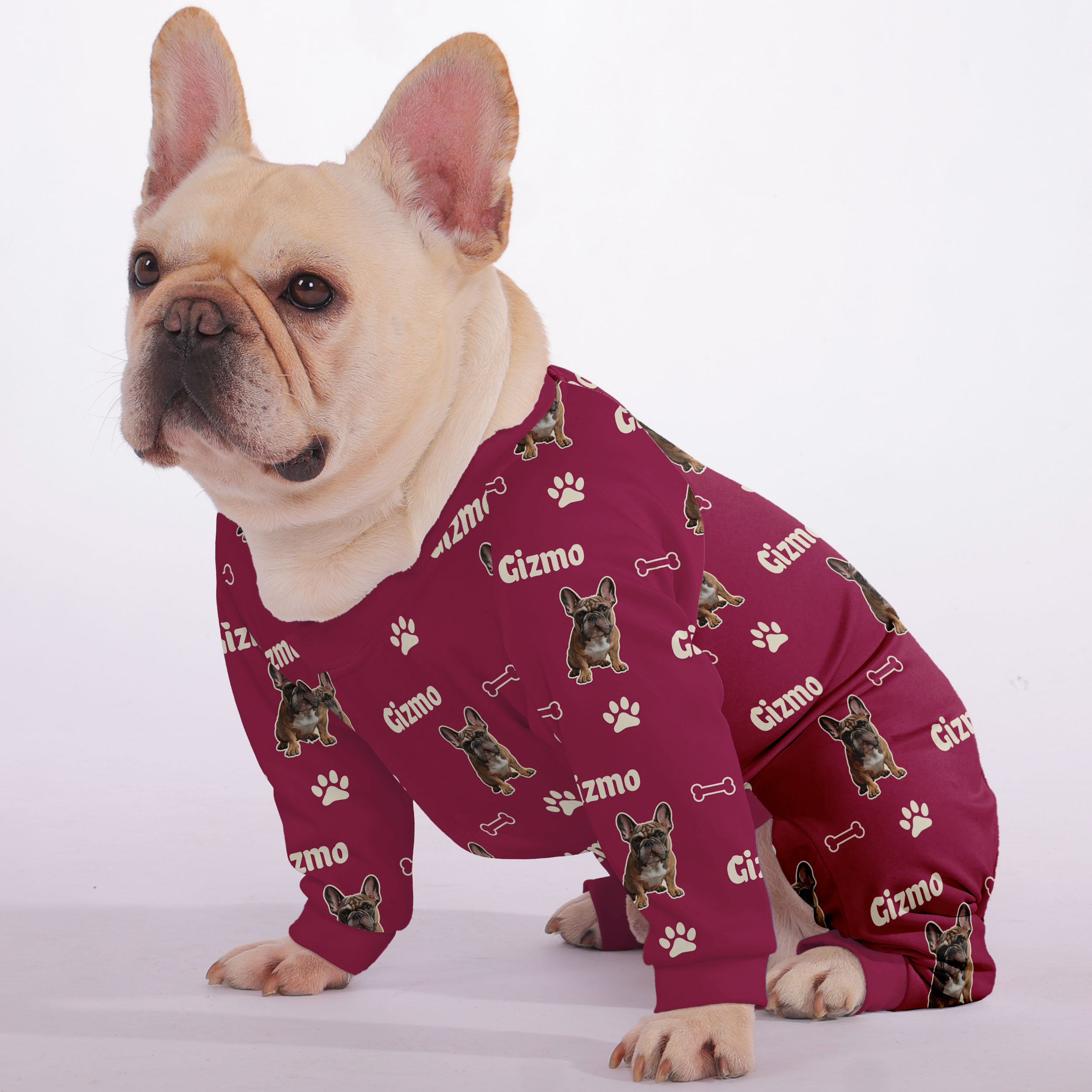 Rosie - Personalized French Bulldog Pajamas with Your Frenchie’s Name & Picture – Ultra-Soft, Cozy, and Adorably Unique